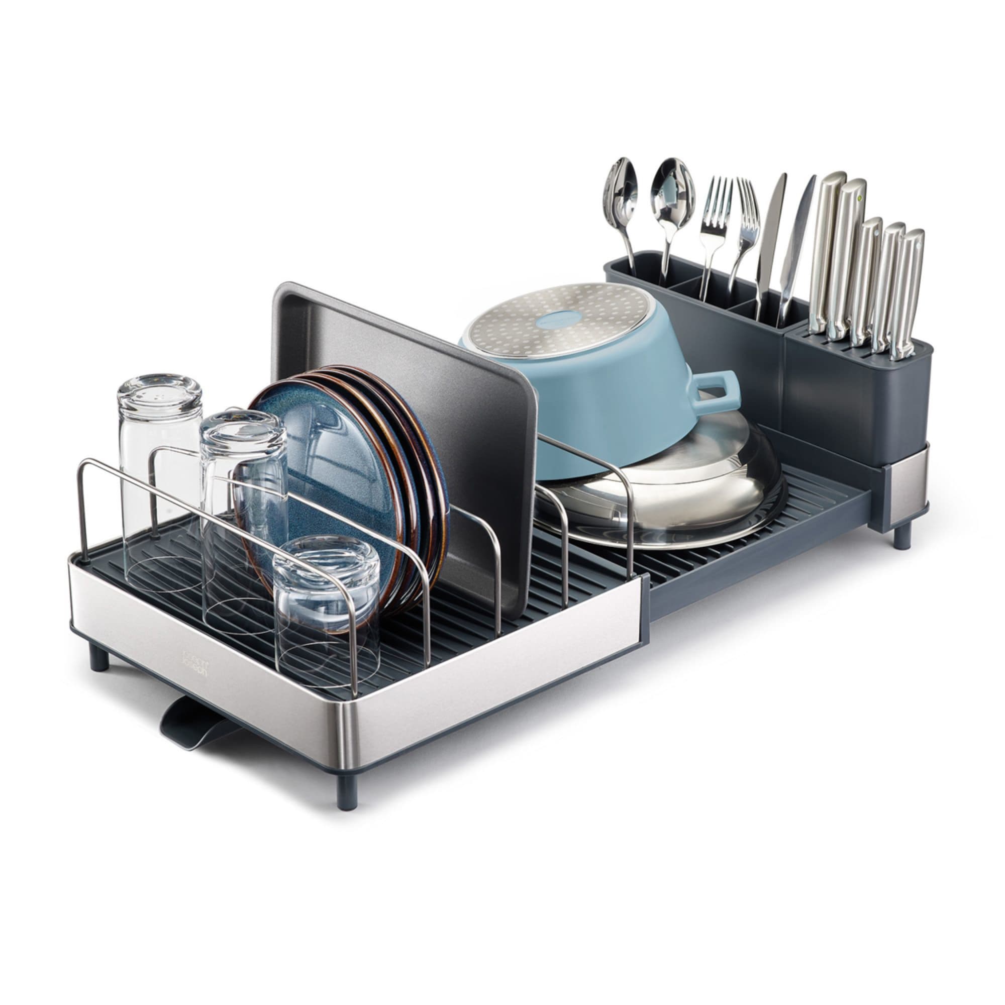 Joseph Joseph Extend Max Steel Expandable Dish Drainer Kitchen Warehouse